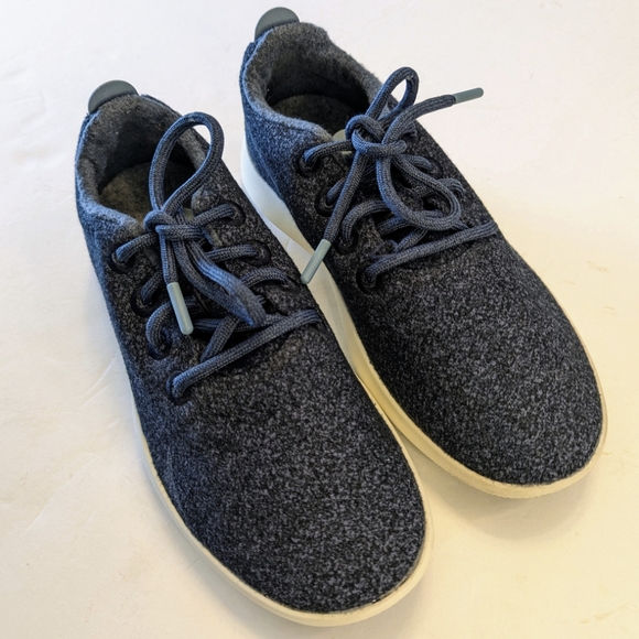 Women's Allbirds Wool Runners Sneakers Navy Blue Merino Wool Size 9 EUC - Picture 4 of 9